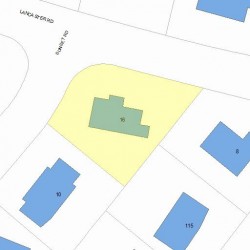 16 Lancaster Rd, Newton, MA 02458 plot plan