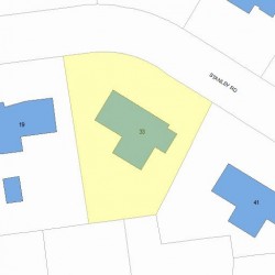 33 Stanley Rd, Newton, MA 02468 plot plan