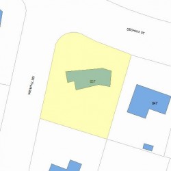 837 Dedham St, Newton, MA 02459 plot plan