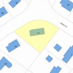 220 Dorset Rd, Newton, MA 02468 plot plan