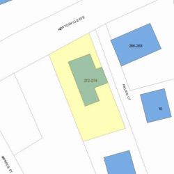 272 Newtonville Ave, Newton, MA 02460 plot plan