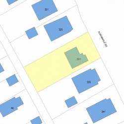 331 Albemarle Rd, Newton, MA 02460 plot plan