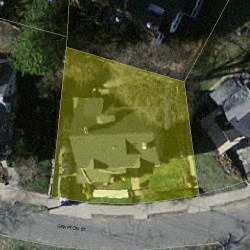 57 Grafton St, Newton, MA 02459 aerial view