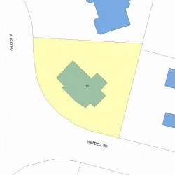 15 Wendell Rd, Newton, MA 02459 plot plan