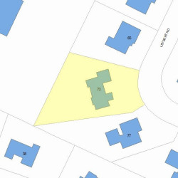 73 Levbert Rd, Newton, MA 02459 plot plan