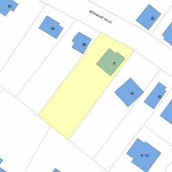 56 Bennington St, Newton, MA 02458 plot plan