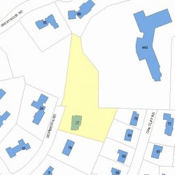 27 Estabrook Rd, Newton, MA 02465 plot plan