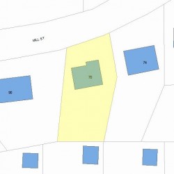 78 Mill St, Newton, MA 02459 plot plan