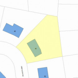 46 Greylock Rd, Newton, MA 02465 plot plan