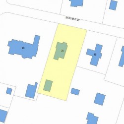 28 Sargent St, Newton, MA 02458 plot plan