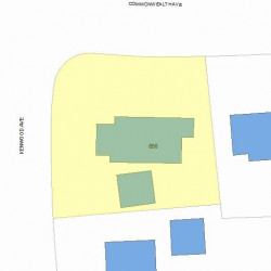 856 Commonwealth Ave, Newton, MA 02459 plot plan
