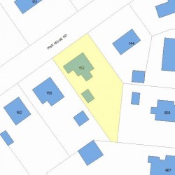 152 Pine Ridge Rd, Newton, MA 02468 plot plan