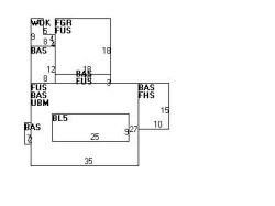 1308 Walnut St, Newton, MA 02461 floor plan
