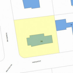 386 Highland St, Newton, MA 02465 plot plan