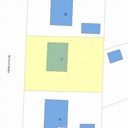 17 Charlotte Rd, Newton, MA 02459 plot plan