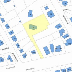 46 Woodward St, Newton, MA 02461 plot plan