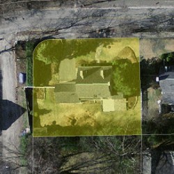 54 Mill St, Newton, MA 02459 aerial view