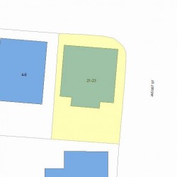 23 Jasset St, Newton, MA 02458 plot plan