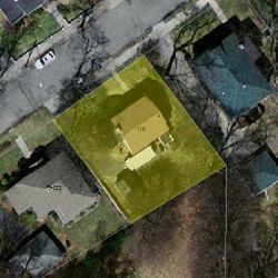 116 Carver Rd, Newton, MA 02461 aerial view