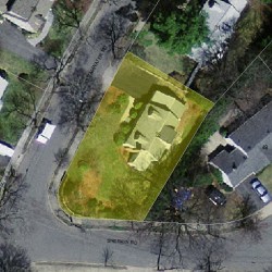 25 Clearwater Rd, Newton, MA 02462 aerial view