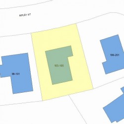 105 Ripley St, Newton, MA 02459 plot plan
