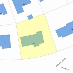 169 Franklin St, Newton, MA 02458 plot plan