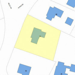 76 Alban Rd, Newton, MA 02468 plot plan