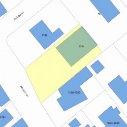 1194 Walnut St, Newton, MA 02461 plot plan