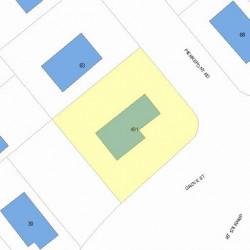 491 Grove St, Newton, MA 02462 plot plan