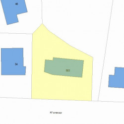 503 Boylston St, Newton, MA 02459 plot plan