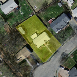 109 Albert Rd, Newton, MA 02466 aerial view