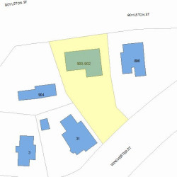 902 Boylston St, Newton, MA 02461 plot plan