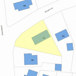 472 Wolcott St, Newton, MA 02466 plot plan