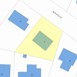 15 Marshfield Rd, Newton, MA 02459 plot plan