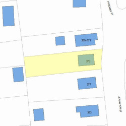 373 Lexington St, Newton, MA 02466 plot plan