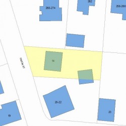 14 Faxon St, Newton, MA 02458 plot plan