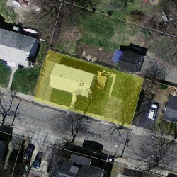 125 Westland Ave, Newton, MA 02465 aerial view