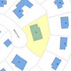 30 Bartlett Ter, Newton, MA 02459 plot plan