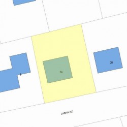 14 Larkin Rd, Newton, MA 02465 plot plan