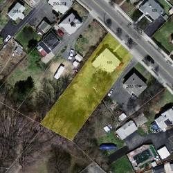 190 River St, Newton, MA 02465 aerial view