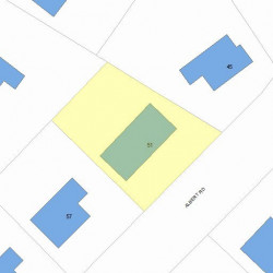 51 Albert Rd, Newton, MA 02466 plot plan