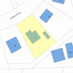 18 Shornecliffe Rd, Newton, MA 02458 plot plan