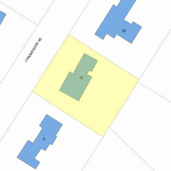 15 Longmeadow Rd, Newton, MA 02459 plot plan