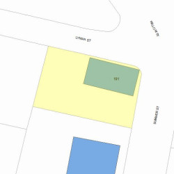191 Sumner St, Newton, MA 02459 plot plan