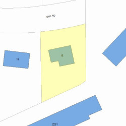 15 Gail Rd, Newton, MA 02462 plot plan