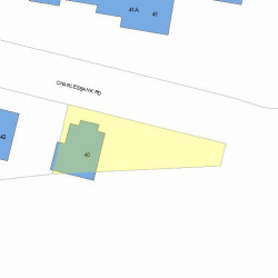 40 Charlesbank Rd, Newton, MA 02458 plot plan