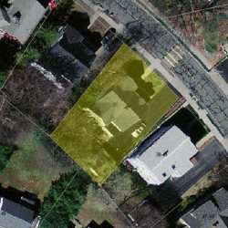 37 Clark St, Newton, MA 02459 aerial view