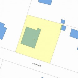 9 Howley Ave, Newton, MA 02459 plot plan