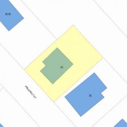 66 Prospect St, Newton, MA 02465 plot plan