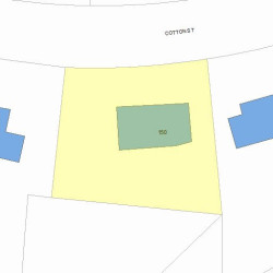 150 Cotton St, Newton, MA 02458 plot plan